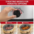 thumbnail image 2 of Superjoe 4 QT Slow Cooker, Buffet Server and Warmer with 3 Heating Modes, Compact Slow Cooker, Dishwasher-Safe Removable Ceramic Pot & Tempered Glass Lid, Stainless Steel, Stainless Steel, 2 of 6