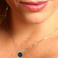 thumbnail image 4 of 2.5 ct round cut natural london blue topaz 14k white hypoallergenic Solid gold Designer Everyday Affordable Dainty Necklace Pendant + 16" hypoallergenic Solid gold chain, 4 of 6
