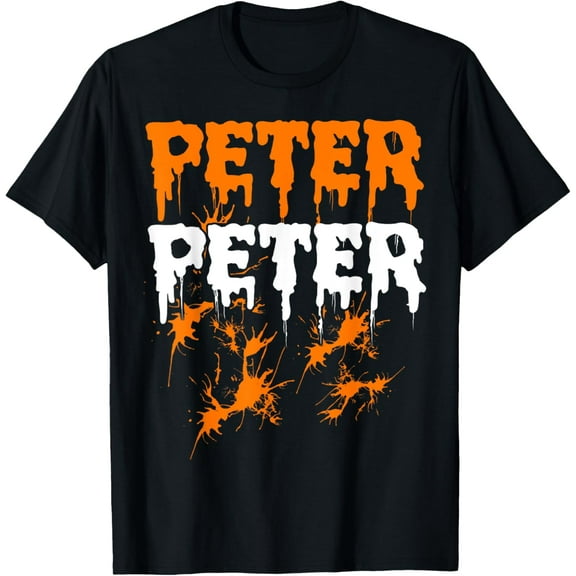 Peter Pumpkin Eater Halloween Costume Couple Men T-Shirt men and women can wear, black, white, gifts