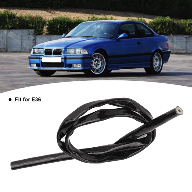 Fire Braid Sleeve Flame Shield Sleeve Flame Shield Hose Fire Braid Hose Fire Sleeve Hose 0.2in 3.3feet Long Fire Sleeve Braid Flame Shield Protective Cover Fit For E36 Black