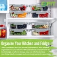 thumbnail image 5 of 1 & 2 & 3 Compartment Glass Meal Prep Containers (3 Pack, 35 Oz)- Food Storage Containers with GRAY Lids, Portion Control, BPA Free, Microwave, Oven and Dishwasher Safe, Airtight, Leakproof, 5 of 7