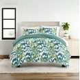 thumbnail image 3 of 6PC Bedding Bundle - Patterned Duvet Cover Set White Comforter and Solid Sheet Set in Boho Flower, 3 of 12
