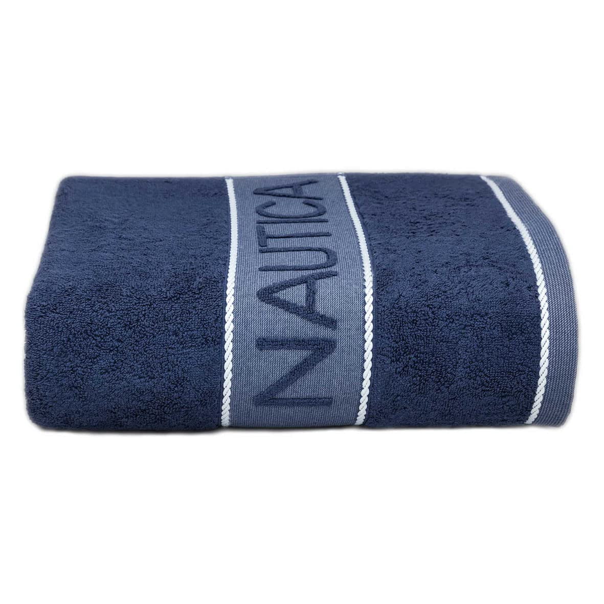 Toalla Hammam Carenesse 100% Algodón - 90x175 Cm, Diseño Floral Paisley, Azul - Para Playa, Jardín O Decoración