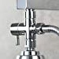 thumbnail image 2 of Hongchun Valve 3 Voies en Laiton Massif, Composants de Douche à Main, Raccord Universel, Chrome, 2 of 5