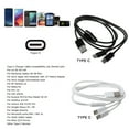 thumbnail image 3 of Cable divisor USB 2.0 tipo A macho a doble tipo C macho, cable de datos de carga portátil, 3 of 8