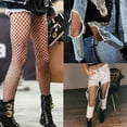 thumbnail image 3 of Bas Résille Collants Femme Aguichant Bas Noir Femmes Maille Creuse Calcetines Mode Fête Bas Clubwear Collants Culotte B, 3 of 6