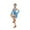 Sky Blue*, variant on Children Girls Dance Dress Sparkling Fringe Sleeveless Performance Latin Stage Shows and Competitions Holiday Chic Dresses