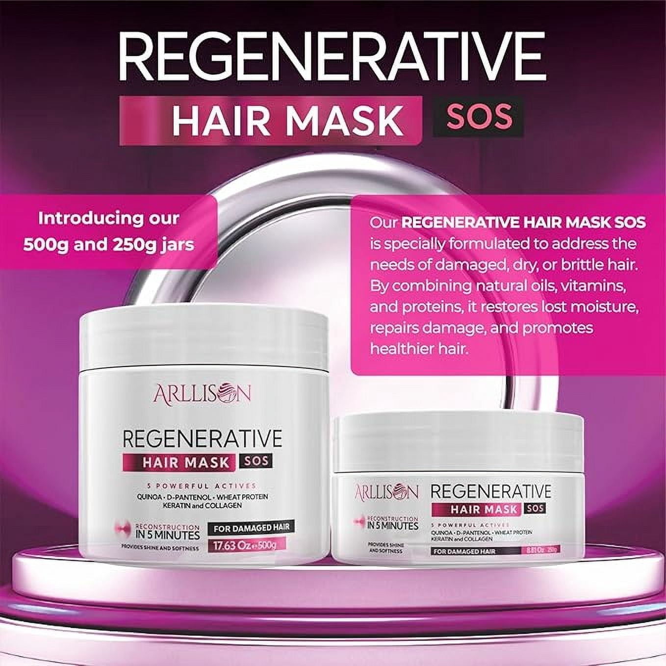Grehge In Molecular Repair Hair Mask for Damaged Hair- Luxurious Deep Conditioner Treatment for Dry, Damaged Hairs - Promotes Growth, Shine, and Softness - Hair Care Solution (8 OZ)