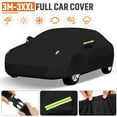 thumbnail image 4 of Sedan Car Cover Waterproof All Weather, Outdoor Full Exterior Car Cover for Sedan, UV Protection Dust Proof Windproof Snowproof Scratch Resistant Outdoor Protection, Black 3-XL, 193x71x59 inch, 4 of 10
