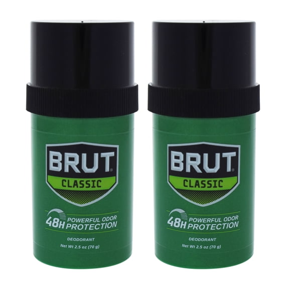 Brut by Faberge Co. for Men - 2.5 oz Deodorant Stick - Pack of 2