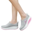 thumbnail image 4 of Babysbule Womens Shoes Fashion Women Shoes Women Loafers Breathable Air Mesh Swing Wedges Shoe, 4 of 4