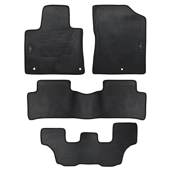 All Weather Floor Mats for 2021 to 2026 Kia Sorento Full 3 Row Set