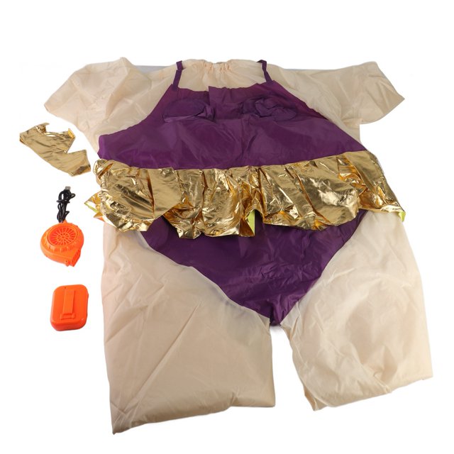 Inflatable Ballerina Costume Polyester Hand Washable Battery Powered Inflatable Ballet Costume for Holiday Party