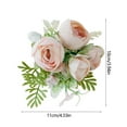 thumbnail image 3 of Kbndieu Wedding Wrist Corsage for Bride Bridesmaid Mother, Pink Rose Wrist Corsages for Wedding, Prom Party, Homecoming Ceremony Anniversary, 3 of 6