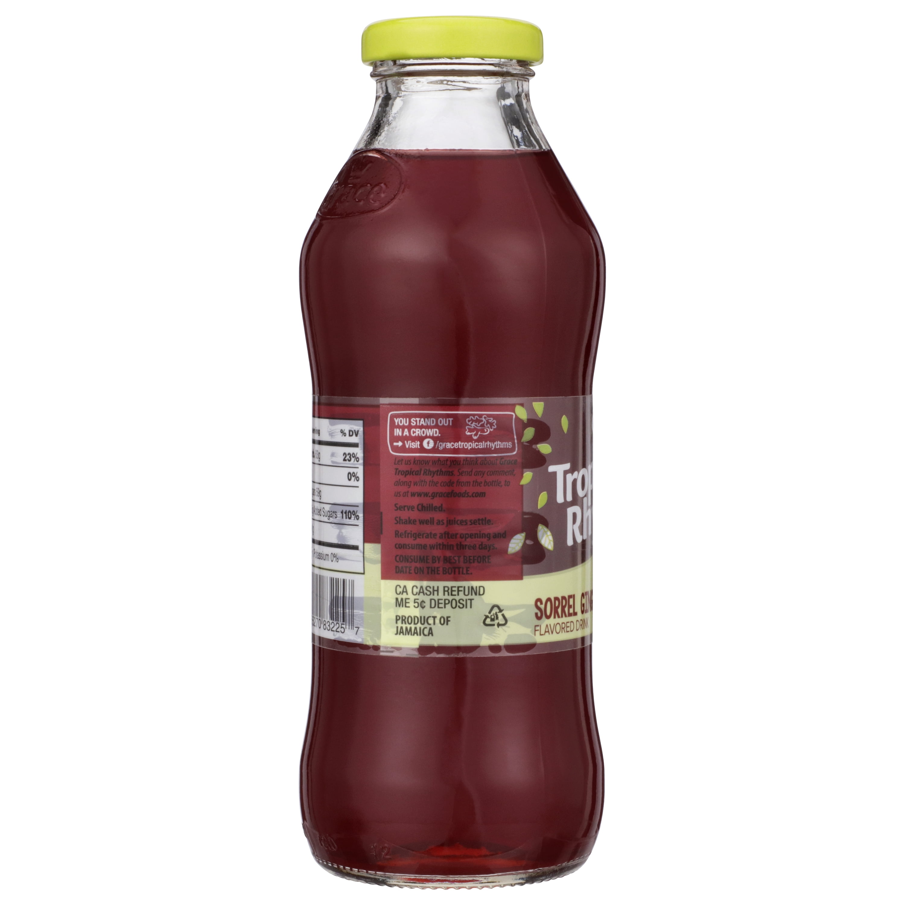 (5 pack) Grace Tropical Rhythms Sorrel Ginger Drink, 16 fl oz