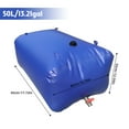 thumbnail image 3 of yeacher 50L Portable Foldable PVC Water Storage Bag - Eco-Friendly, Non-Toxic, Drought-Resistant, Heavy-Duty Emergency Water Container with Accessories: Lid, Tape, Repair Kit, and More - Blue, 3 of 6