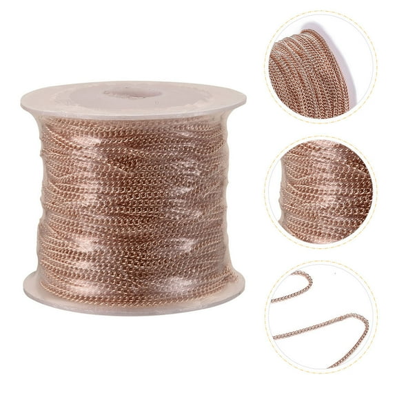 ROSENICE 3Pack Diy Jewelry Chain Well Polished Copper For Handicraft Enthusiasts 10m
