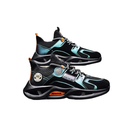 

Avamo Men Casual Shoe Breathable Athletic Shoes Comfort Sneakers Mens Flats Slip Resistant Sport Fashion Sneaker Black 9