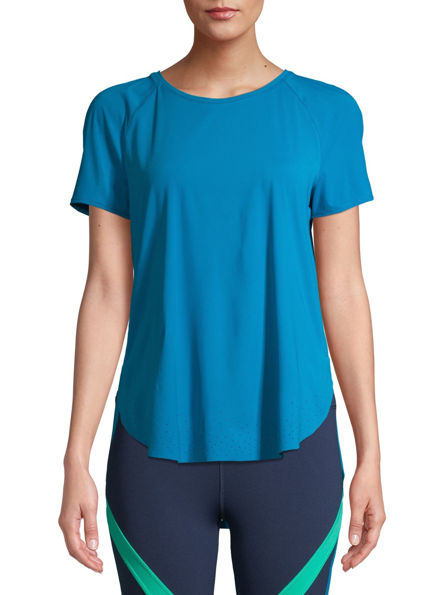 Avia Women's Active Perforated Hem Tee - Walmart.com