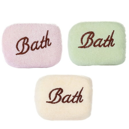 3pcs Simple Baby Bath Sponges Infant Bath Sponges Practical Newborn Bath Tools