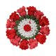 thumbnail image 2 of Posavasos con diseño de flores, regalo versátil, adorable protección para la mesa. Rojo, 2 of 9
