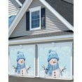 thumbnail image 3 of Christmas Garage Door Banner Cover 6 x 13 ft, Christmas Snowman White Snowflakes Blue Christmas Garage Door Decorations Holiday Christmas Backdrop Decor for Winter New Year Xmas Party, 3 of 6