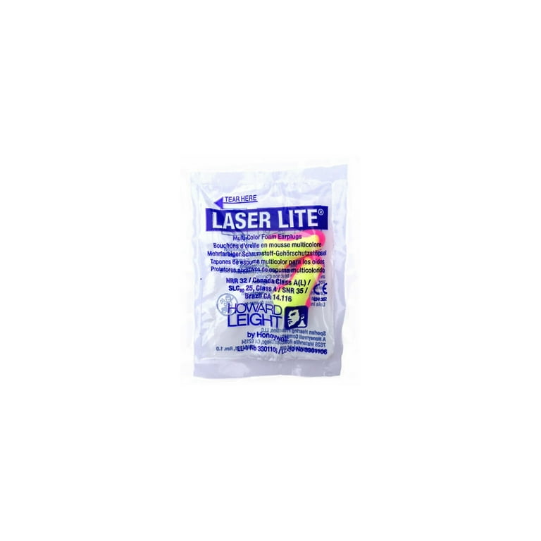LL-1 Laser Lite Single-Use Earplugs, Cordless, 32NRR, Magenta/Yellow, 200 Pairs LL-1 Laser Lite Single-Use Earplugs, Cordless, 32NRR, Magenta/Yellow, 200 Pairs