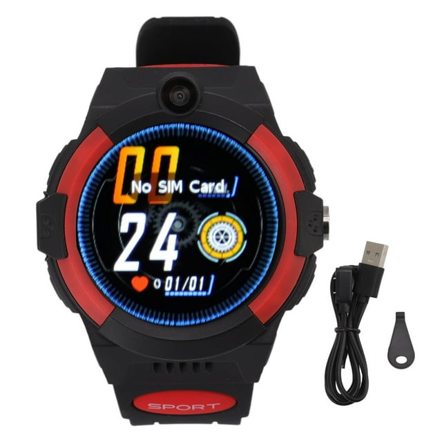 Reloj inteligente para niños de 1,28 pulgadas pantalla táctil 4G videollamada ubicación GPS impermeable regalo rojo para niños y niñas