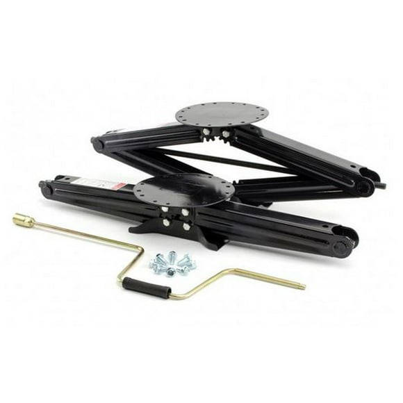 Lippert Components Leveling Jack 285344 Use To Level Motorhome/Travel Trailer or Camper While Parked; Manual; 6000 Pound Capacity; 30 Inch Lift Height; Scissor Type; Steel; Set of 2