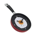 thumbnail image 2 of Theme Wall ,Frying Pan Shaped with Fried Egg , Non-Ticking,Modern , rojo perfecl reloj de pared de cocina, 2 of 8