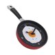 thumbnail image 2 of Theme Wall ,Frying Pan Shaped with Fried Egg , Non-Ticking,Modern , rojo perfecl reloj de pared de cocina, 2 of 8