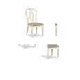 thumbnail image 5 of Pemberly Row Set of 9 Extendable Dining Table and Side Chair in Chipped White, 5 of 16