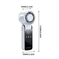 thumbnail image 3 of Taicans Portable Handheld Turbo Fan,Handheld Portable Fan with Ice Cooler,Rechargeable Personal Fan,Foldable,High Speeds,Led Display,for Outdoor Activities,Travel,Working White, 3 of 6