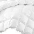 thumbnail image 3 of DNG Creations 5 Piece Pom Pom Box Design Comforter 550 GSM All Season White Vintage Pom-Pom Fringe ( Oversized Super King Size ) 100% Egyptian Cotton, Solid White Colour, 3 of 5