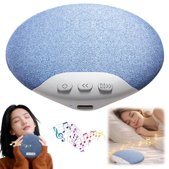 SharkTRUE Wireless Sleep Speaker with Bluetooth 5.4 - Under-Pillow Sound Machine with Built-In White Noise, HiFi Audio & Timer