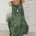 thumbnail image 2 of Vestido de verano sin mangas con estampado floral para mujer, 2 of 5
