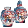 thumbnail image 3 of Beagle Patriotic Welcome for 4Th of July Independence Day All Over Print 3D Hoodie Unisex Merch Hoodies Beagles Dog Lover Gifts Idea - 00010, 3 of 6