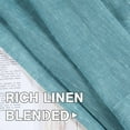 thumbnail image 5 of H.VERSAILTEX Elegant Natural Linen Sheer Curtain Panels, Energy Saving Privacy Protection Nickel Grommet Window Panels / Drapes for Bedroom / Living Room, 2 Panels, 52x108-Inch, Turquoise, 5 of 6