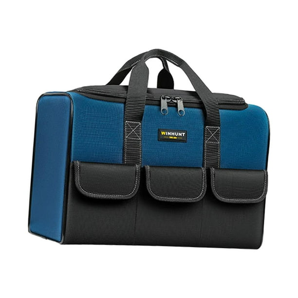 Bolsa de almacenamiento de herramientas portátil, tela Oxford con múltiples bolsillos, lavable a máquina, boca ancha, multifuncional, resistente, para , 35cmx21cmx24cm DYNWAVEMX Paquete de almacenamiento de hardware