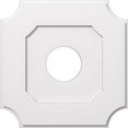 thumbnail image 2 of Ekena Millwork CMP22LE-06000 22 in. OD x 6 in. ID Square Locke Architectural Grade PVC Contemporary Ceiling Medallion, 2 of 4