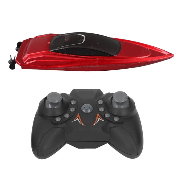 Remote Control Boat RC Speedboat 2.4GHz Twin Propeller ABS Hull with 360 Flip & Water Resistant Design for Kids Adults Pools Lakes