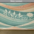 thumbnail image 5 of Ambesonne Boho Place Mats Set of 4, Funky Mid Century Mountains, Standard Size, Dark Salmon Seafoam Beige, 5 of 5