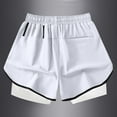thumbnail image 4 of Hvot&aat Men's Double Layer Exercise Shorts 2 in 1 Quick Dry Lined Workout Shorts Lightweight Sports Running Shorts with Pockets, 4 of 5