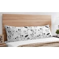thumbnail image 3 of Sweet Jojo Designs Fox Black and White Body Pillow Cover Case 54x20 (Pillow Not Included), 3 of 3