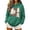 (New20)Green, variant on Womens Halloween Sweatshirt Fall Oversized Pullover Tops Casual Long Sleeve Lightweight Hooded Top for Holiday