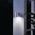 thumbnail image 6 of Outdoor Cylinder Wall Mount Sconce DownLight, Brushed Aluminum 1-Light (5" W x 7" H) 65 Watts, 6 of 6