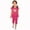 Hot Pink, variant on Girls Pants Size 7, Girls Summer Round Neck Small Print Short Sleeved Flying Sleeves Elastic Waist Cropped Pants Two-Piece Set