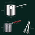thumbnail image 3 of Clearance Items,npkgvia Drying Rack,Strainer,Chicken Wire Mesh Deep Fryer Pot Basket With Tong Stove Ring Stainless Mini Deep Oil Fryer Fine Mesh Oil For Home Chips Fries Fish,Kitchen Drain Strainer, 3 of 9