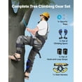 thumbnail image 3 of VEVOR Tree Climbing Spikes Set, Height-Adjustable Tree Climbing Gear with Straps & Harness, 350 lbs Load Capacity, Heavy Duty Steel Climb Spurs Arborist Equipment for Fruit Picking Hunting, 3 of 9