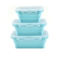 thumbnail image 5 of A*Homeist Collapsible Silicone Food Storage Containers Reusable Lunch Box with Lunch Bag, Medium Set of 3,Blue, 5 of 5
